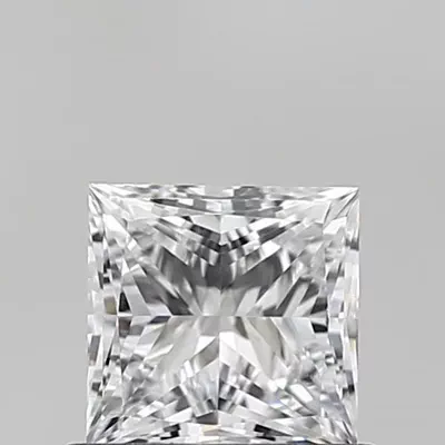 0.88ct D VVS2 Very Good Cut Princess Lab Grown Diamond