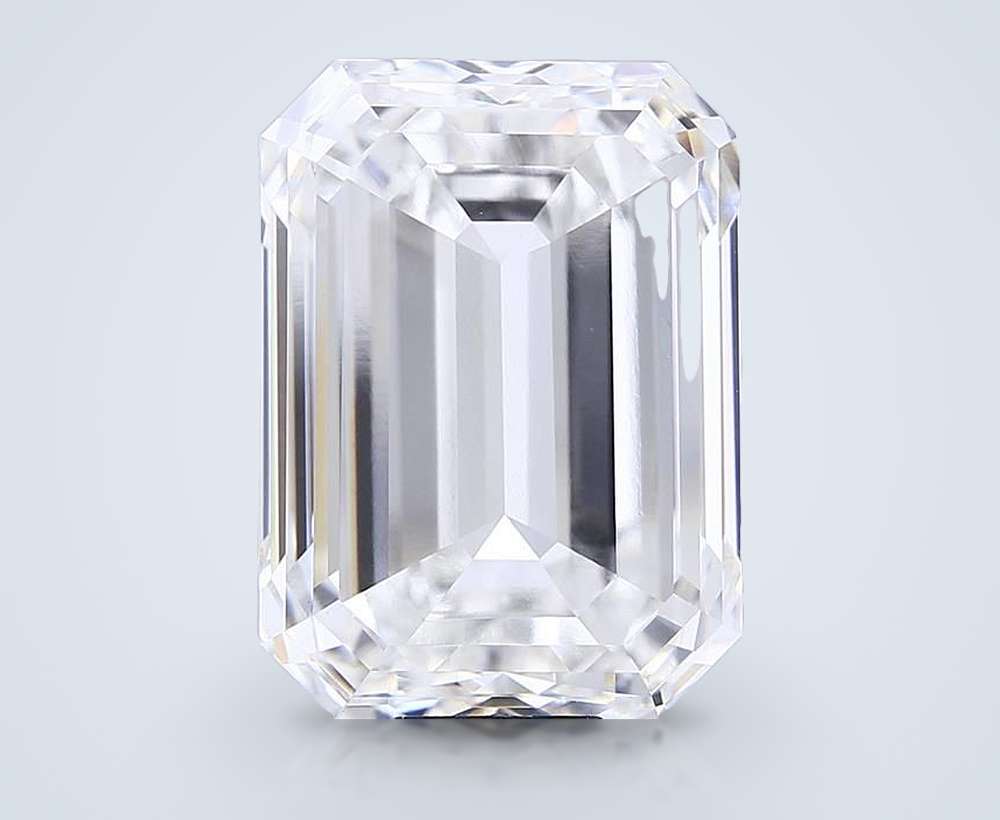 20.01ct F VS1 Rare Carat Ideal Cut Emerald Lab Grown Diamond