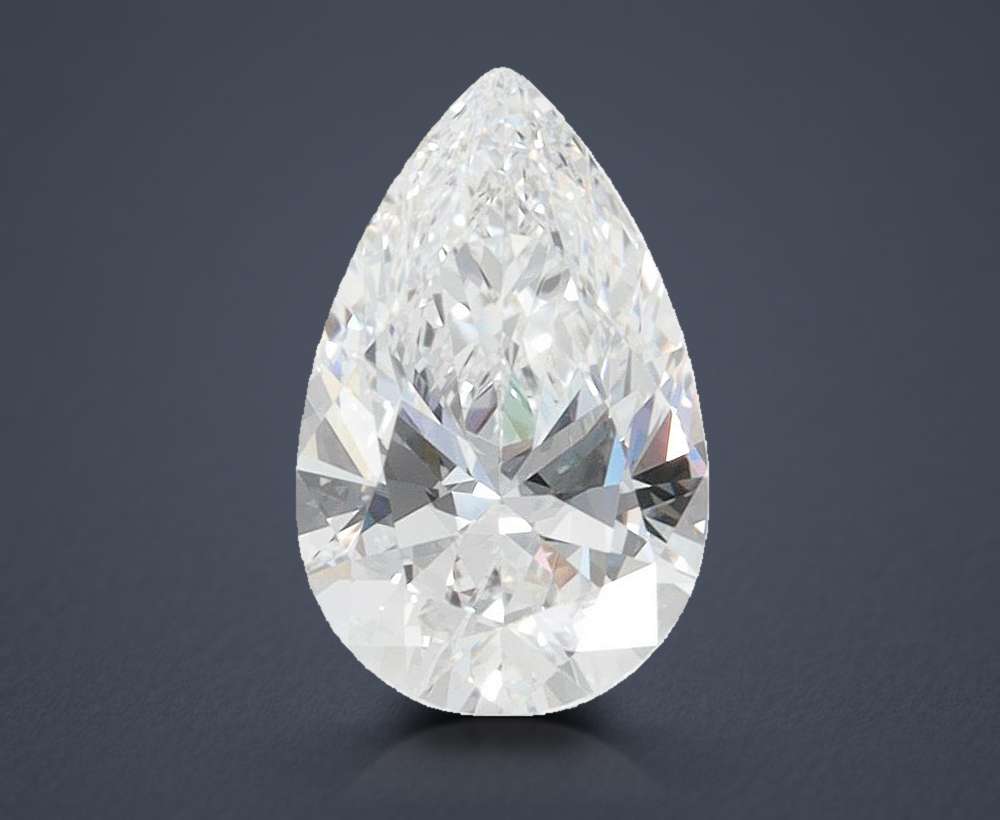 1.26ct D VVS1 Rare Carat Ideal Cut Pear Lab Grown Diamond