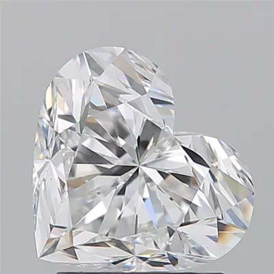 2.22ct D VS2 Rare Carat Ideal Cut Heart Diamond