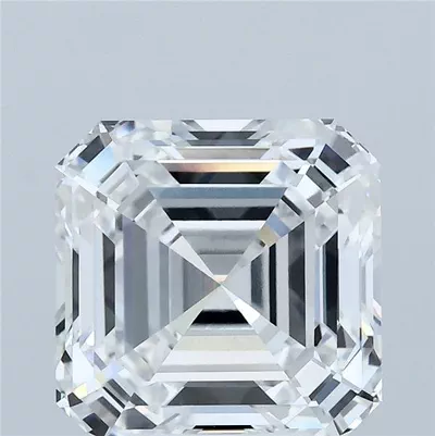 4.38ct E VVS2 Rare Carat Ideal Cut Asscher Lab Grown Diamond