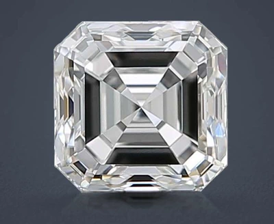 0.70ct H VS1 Rare Carat Ideal Cut Asscher Diamond