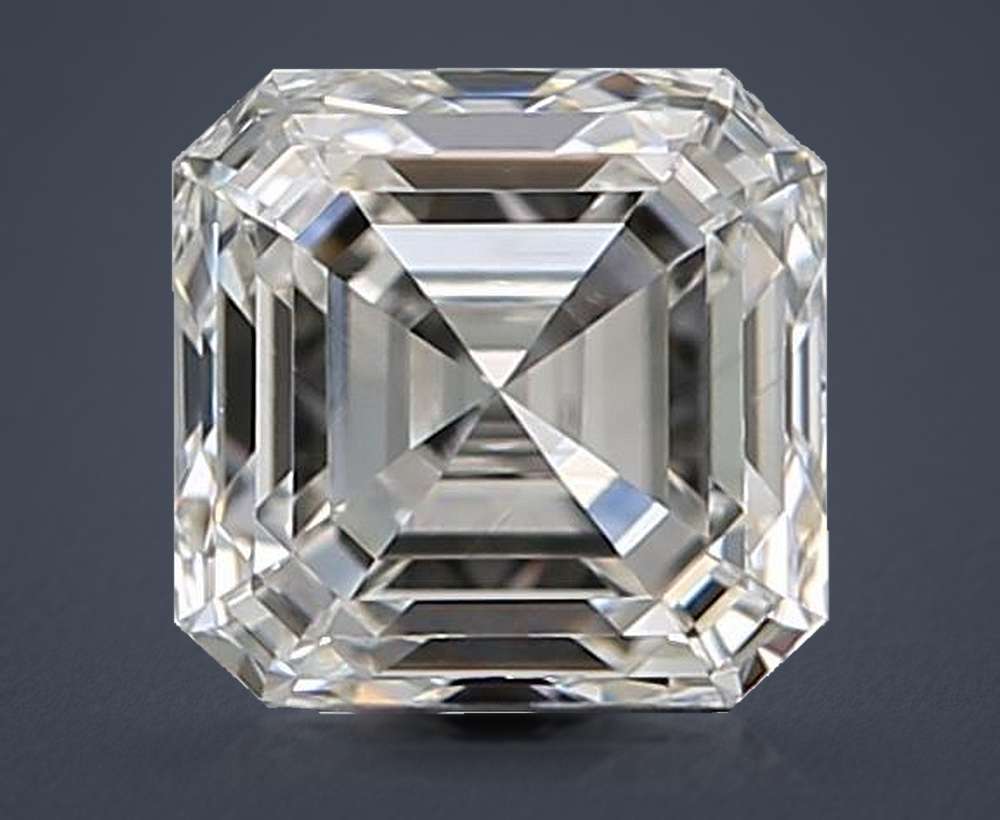 0.70ct H VVS1 Rare Carat Ideal Cut Asscher Diamond