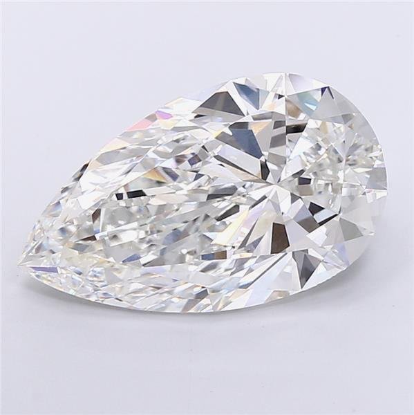 11.01ct F VVS2 Rare Carat Ideal Cut Pear Lab Grown Diamond