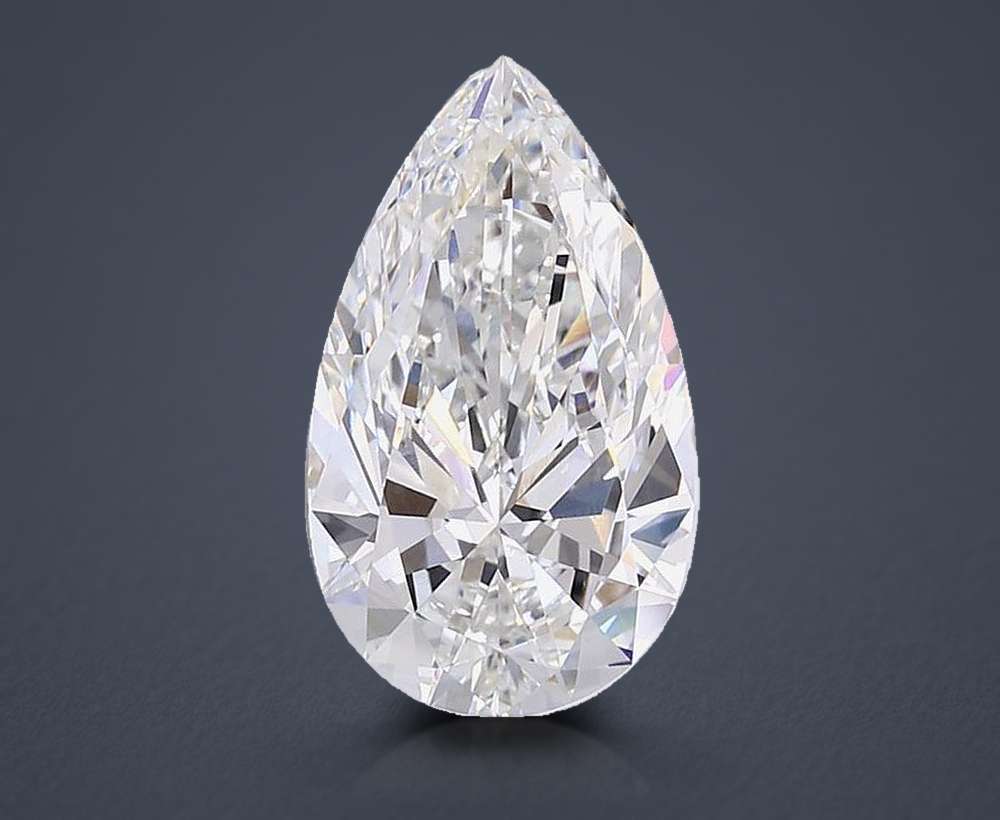 11.01ct F VVS2 Rare Carat Ideal Cut Pear Lab Grown Diamond