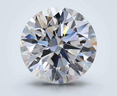 3.85ct D SI1 Rare Carat Ideal Cut Round Lab Grown Diamond