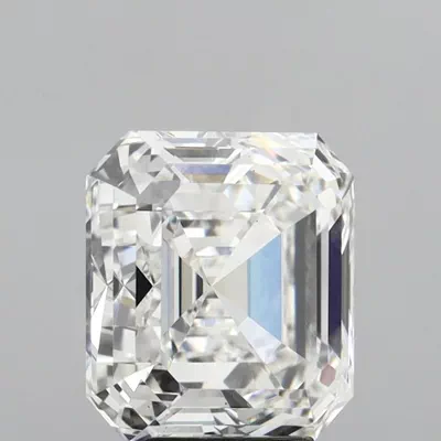 5.17ct F VS2 Rare Carat Ideal Cut Asscher Lab Grown Diamond