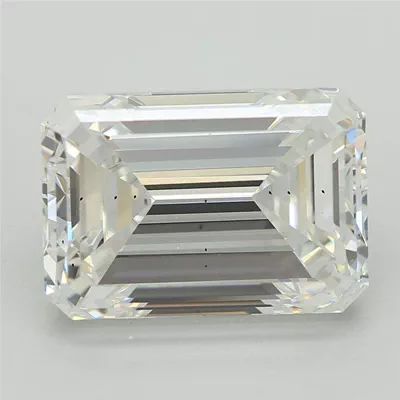 3.04ct E VS2 Rare Carat Ideal Cut Emerald Lab Grown Diamond
