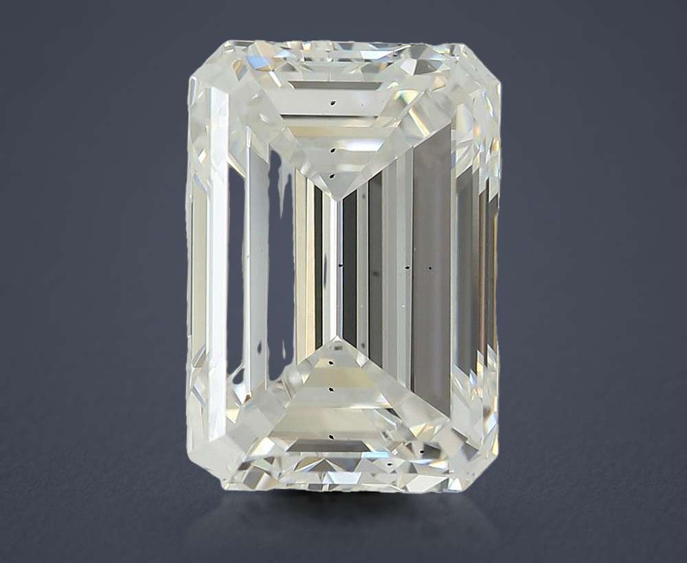 3.04ct E VS2 Rare Carat Ideal Cut Emerald Lab Grown Diamond