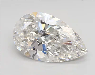 2.90ct F VVS2 Rare Carat Ideal Cut Pear Lab Grown Diamond