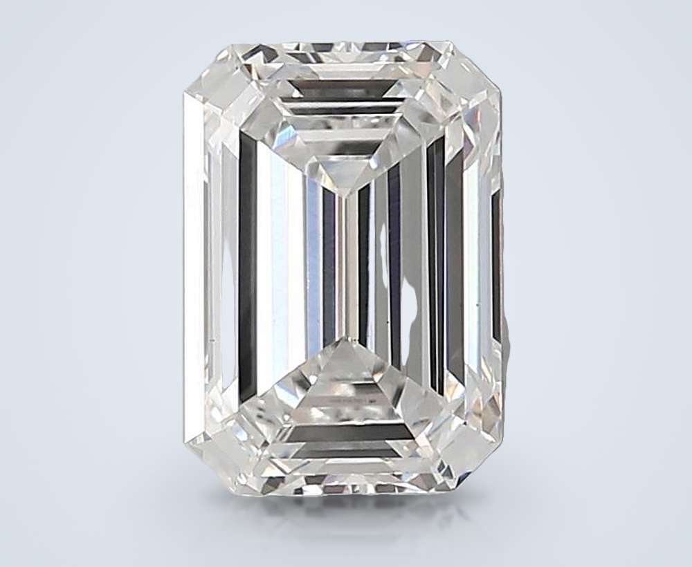 3.08ct E VS1 Rare Carat Ideal Cut Emerald Lab Grown Diamond