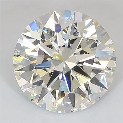 3.03ct J SI1 Excellent Cut Round Lab Grown Diamond