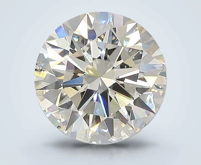 3.03ct J SI1 Excellent Cut Round Lab Grown Diamond