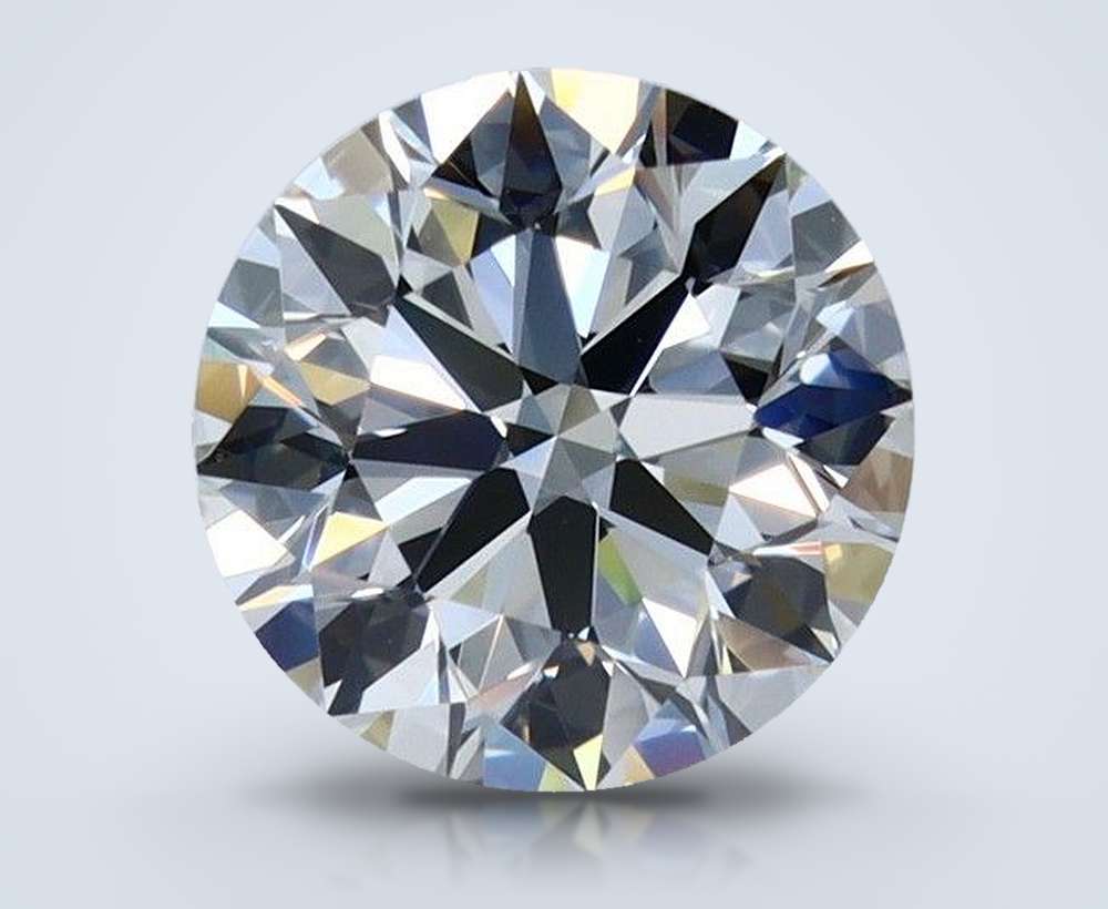 2.71ct J VVS1 Rare Carat Ideal Cut Round Diamond