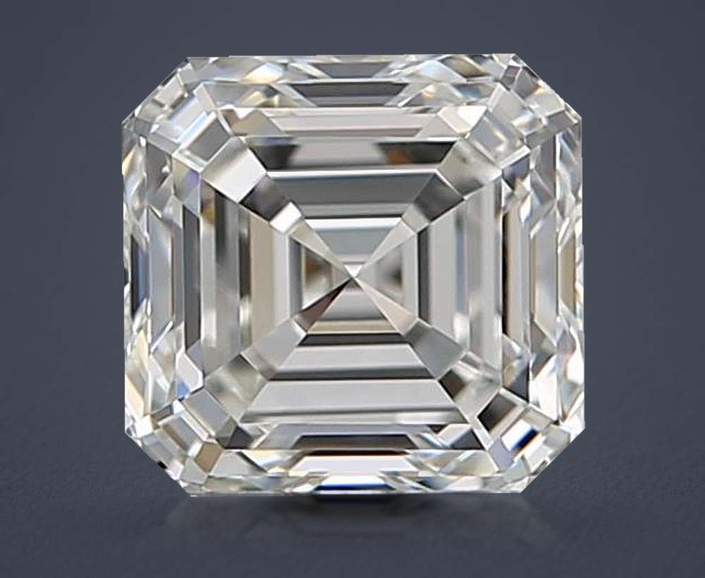 0.91ct I VVS1 Rare Carat Ideal Cut Asscher Diamond