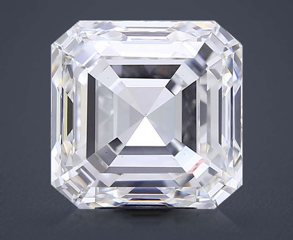 8.02ct G VS1 Rare Carat Ideal Cut Asscher Lab Grown Diamond
