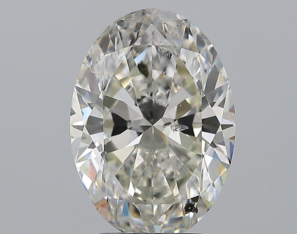 3.51ct H SI2 Rare Carat Ideal Cut Oval Diamond