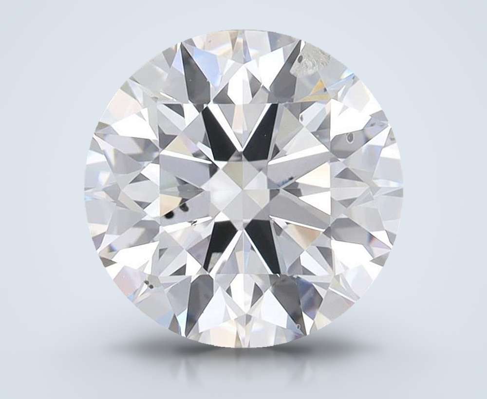 3.32ct F SI2 Rare Carat Ideal Cut Round Lab Grown Diamond