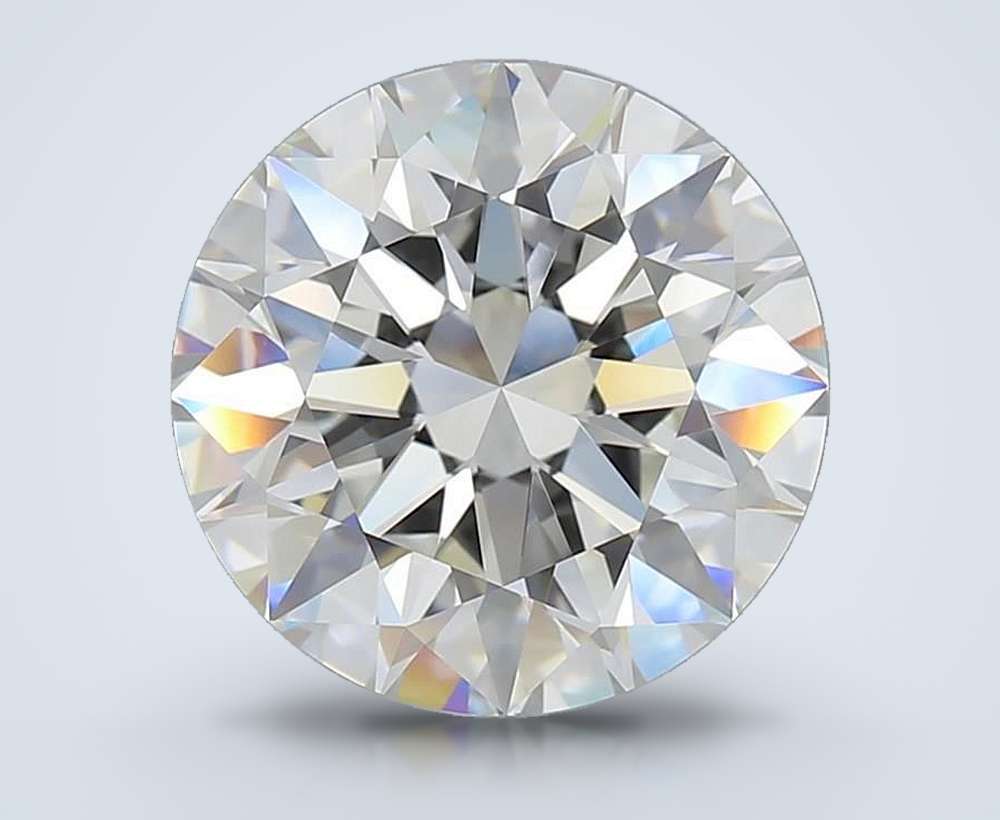 5.51ct G VVS2 Rare Carat Ideal Cut Round Diamond