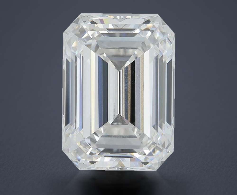 20.00ct F VS1 Very Good Cut Emerald Lab Grown Diamond