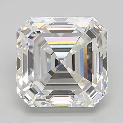 3.09ct G VS1 Rare Carat Ideal Cut Asscher Lab Grown Diamond