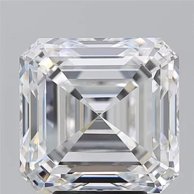 6.01ct E VS1 Rare Carat Ideal Cut Asscher Diamond