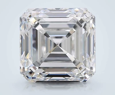 6.01ct E VS1 Rare Carat Ideal Cut Asscher Diamond