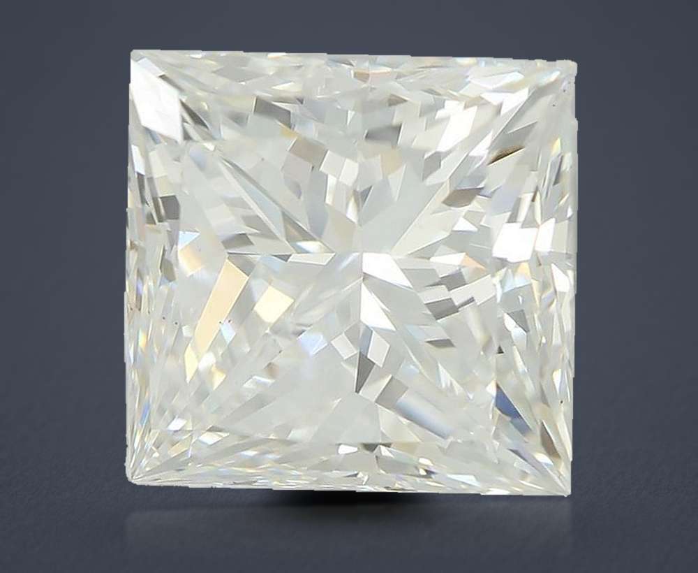5.09ct E VS1 Rare Carat Ideal Cut Princess Lab Grown Diamond