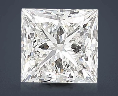 1.54ct F VVS2 Rare Carat Ideal Cut Princess Lab Grown Diamond