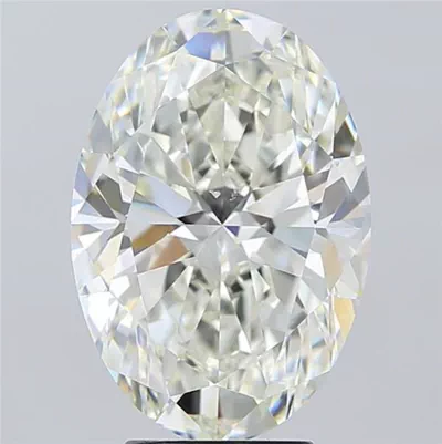 5.01ct J SI1 Rare Carat Ideal Cut Oval Diamond