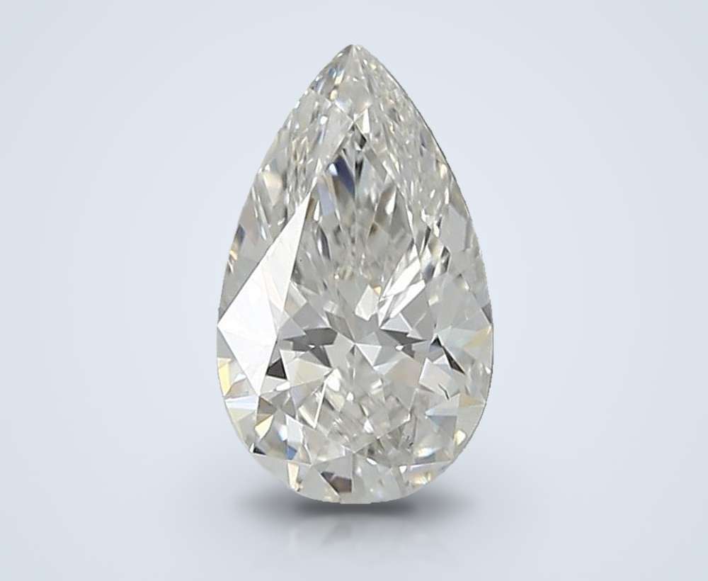 0.90ct F VS1 Rare Carat Ideal Cut Pear Lab Grown Diamond