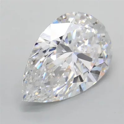 3.06ct D VS1 Rare Carat Ideal Cut Pear Lab Grown Diamond