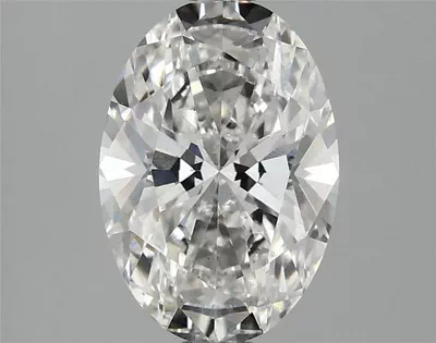 2.06ct F VS2 Rare Carat Ideal Cut Oval Lab Grown Diamond