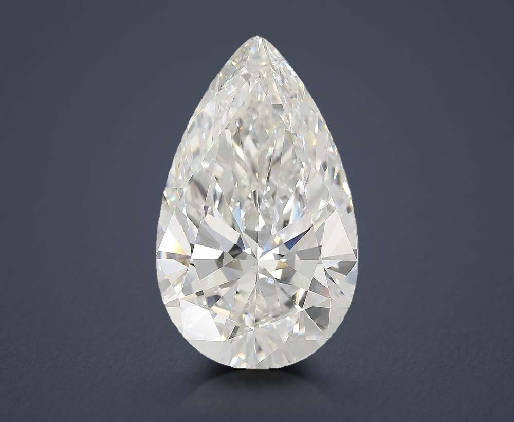 10.57ct E VVS2 Rare Carat Ideal Cut Pear Lab Grown Diamond