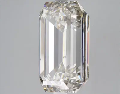 10.21ct J SI1 Rare Carat Ideal Cut Emerald Lab Grown Diamond