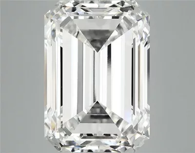 11.54ct F VVS2 Excellent Cut Emerald Lab Grown Diamond