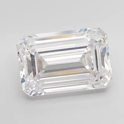 8.00ct F VS1 Excellent Cut Emerald Lab Grown Diamond