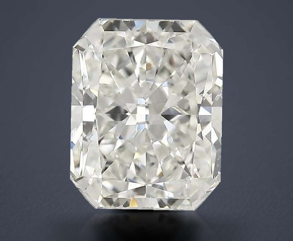 3.02ct I SI2 Rare Carat Ideal Cut Radiant Diamond
