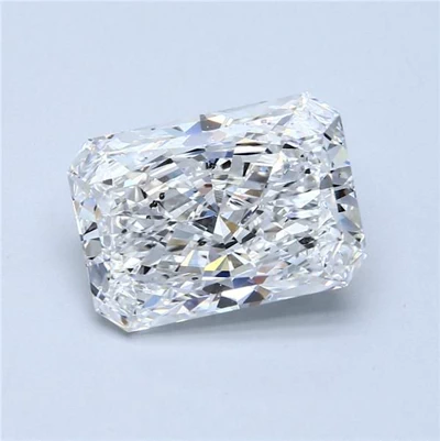5.02ct D SI2 Rare Carat Ideal Cut Radiant Diamond