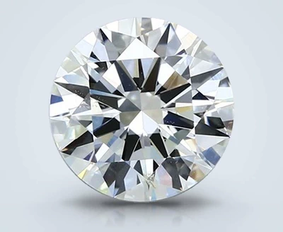 4.02ct J SI2 Rare Carat Ideal Cut Round Diamond