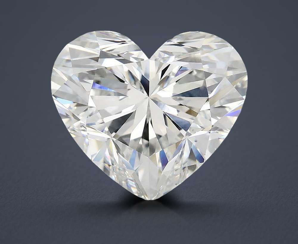 5.08ct E VVS2 Rare Carat Ideal Cut Heart Lab Grown Diamond