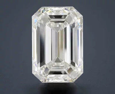 17.21ct F VVS2 Rare Carat Ideal Cut Emerald Lab Grown Diamond