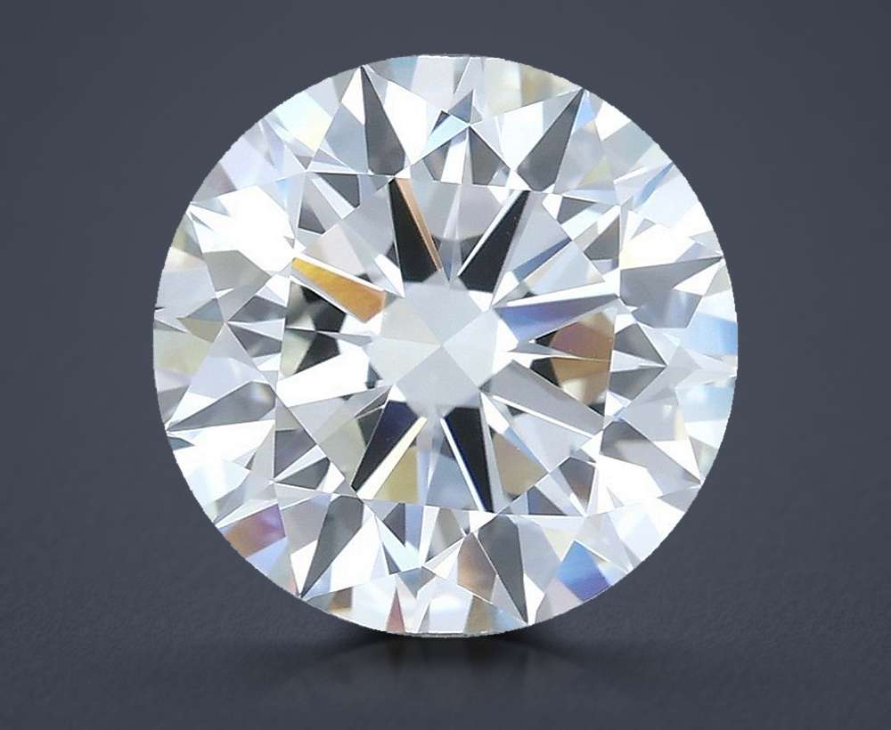2.72ct H VVS2 Rare Carat Ideal Cut Round Diamond