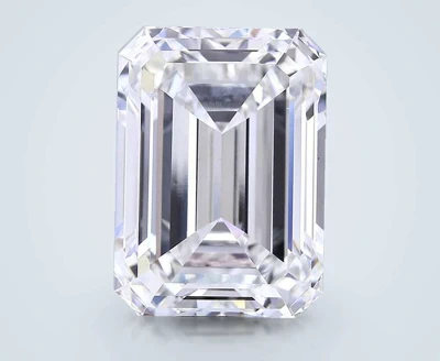 19.07ct F VS1 Rare Carat Ideal Cut Emerald Lab Grown Diamond