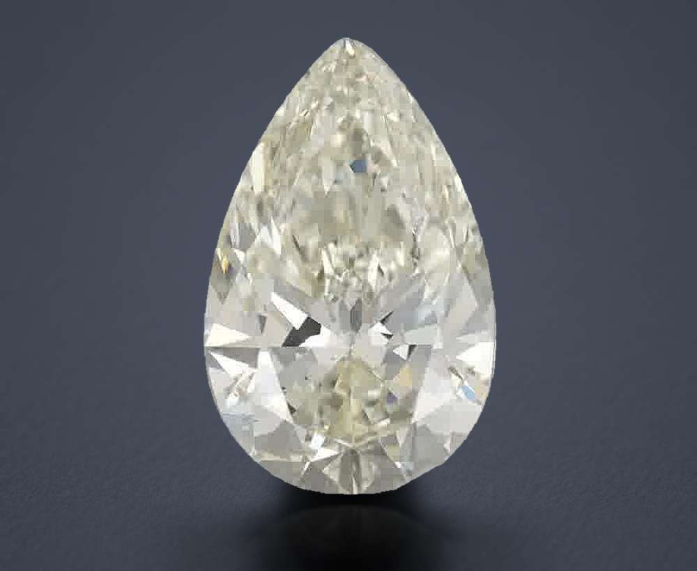 2.04ct K SI1 Rare Carat Ideal Cut Pear Diamond