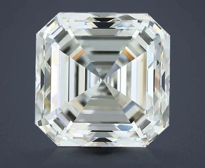 3.03ct J VVS1 Rare Carat Ideal Cut Asscher Diamond