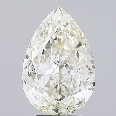 4.06ct J VS1 Rare Carat Ideal Cut Pear Lab Grown Diamond