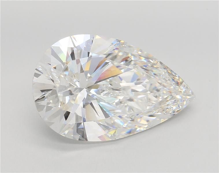 12.74ct F VS1 Rare Carat Ideal Cut Pear Lab Grown Diamond