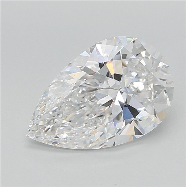 2.55ct E VVS2 Rare Carat Ideal Cut Pear Lab Grown Diamond