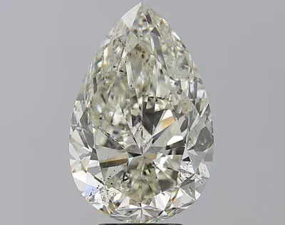 5.01ct I SI2 Rare Carat Ideal Cut Pear Diamond